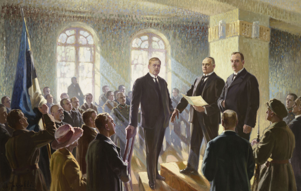 Eesti Vabariigi väljakuulutamine. 1925-1926. Maximillian Maksolly.PNG