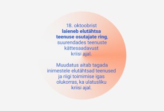 18 oktoobrist laieneb elutähtsa teenuse osutajate ring