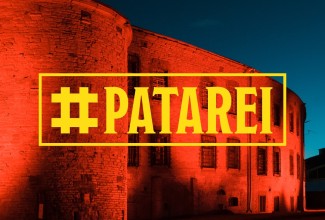 Patarei kindlus punases valguses
