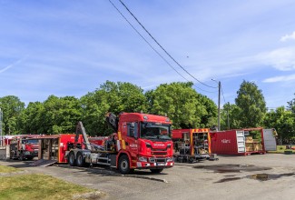 Päästeautod õppusel